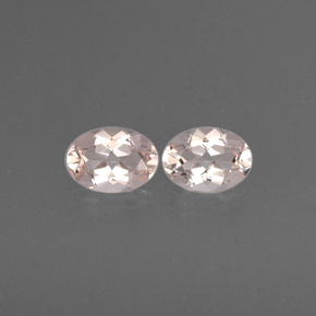 1.44 ct Pink Morganite Gemstone, Morganite Gem in Oval Facet Shape for Sale.