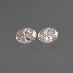 1.44 ct Pink Morganite Stone, Natural Morganite in Oval Facet Shape for Sale