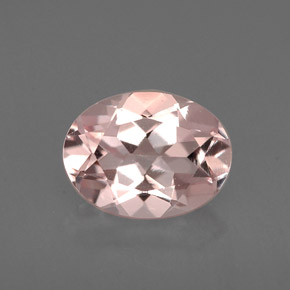 1.14 ct Pink Morganite Gemstone, Morganite Gem in Oval Facet Shape for Sale.