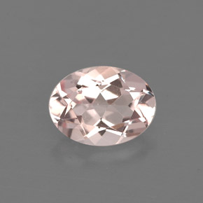 1.14 ct Pink Morganite Stone, Natural Morganite in Oval Facet Shape for Sale
