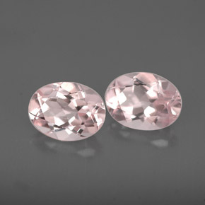 2.23 ct Pink Morganite Stone, Natural Morganite in Oval Facet Shape for Sale