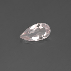 0.50 ct Pink Morganite Gemstone, Morganite Gem in Pear Facet Shape for Sale.