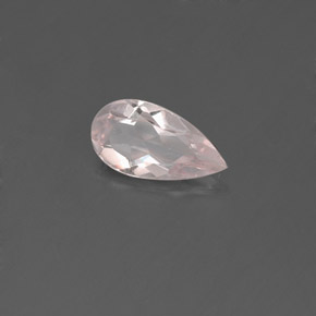 0.50 ct Pink Morganite Stone, Natural Morganite in Pear Facet Shape for Sale