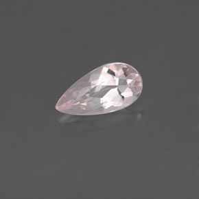 0.63 ct Pink Morganite Gemstone, Morganite Gem in Pear Facet Shape for Sale.