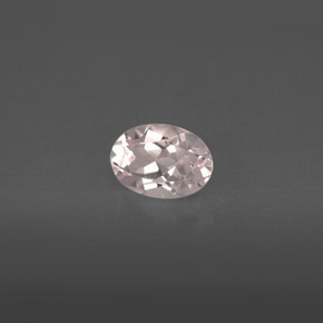 0.75 ct Pink Morganite Stone, Natural Morganite in Oval Facet Shape for Sale