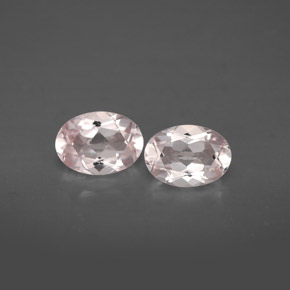 1.35 ct Pink Morganite Gemstone, Morganite Gem in Oval Facet Shape for Sale.