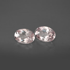 1.35 ct Pink Morganite Stone, Natural Morganite in Oval Facet Shape for Sale