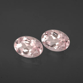 1.48 ct Pink Morganite Stone, Natural Morganite in Oval Facet Shape for Sale