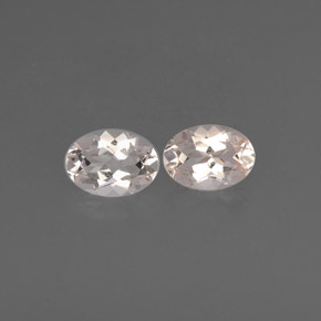 1.42 ct Pink Morganite Gemstone, Morganite Gem in Oval Facet Shape for Sale.
