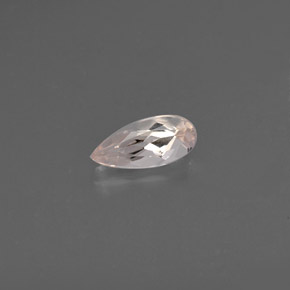 0.76 ct Pink Morganite Gemstone, Morganite Gem in Pear Facet Shape for Sale.
