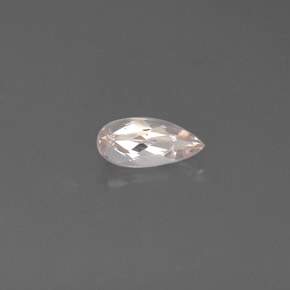 0.76 ct Pink Morganite Stone, Natural Morganite in Pear Facet Shape for Sale