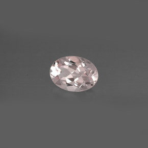 0.76 ct Pink Morganite Stone, Natural Morganite in Oval Facet Shape for Sale