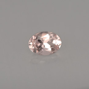 0.76 ct Pink Morganite Stone, Natural Morganite in Oval Facet Shape for Sale