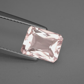 2.18 ct Pink Morganite Stone, Natural Morganite in Octagon / Scissor Cut Shape for Sale