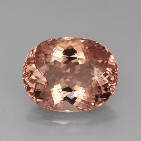 21.91 ct Pink Morganite Gemstone, Morganite Gem in Oval Portuguese-Cut Shape for Sale.