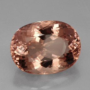 40.85 ct Pink Morganite Stone, Natural Morganite in Oval Portuguese-Cut Shape for Sale