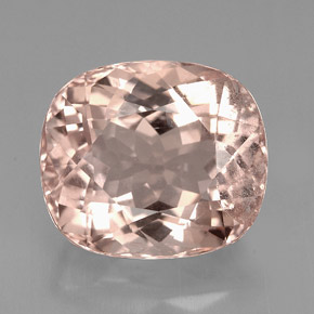 7.50 ct Pink Morganite Gemstone, Morganite Gem in Cushion-Cut Shape for Sale.