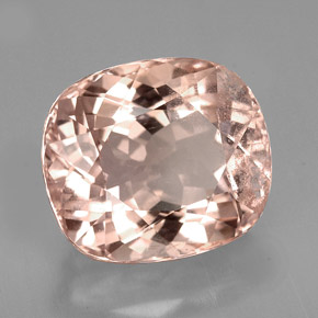 7.50 ct Pink Morganite Stone, Natural Morganite in Cushion-Cut Shape for Sale