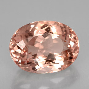6.32 ct Pink Morganite Stone, Natural Morganite in Oval Facet Shape for Sale