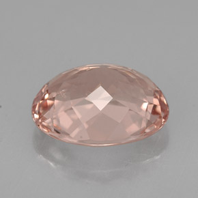 Morganite Gemstone in 11.5 x 9.5 mm Size for Sale, Morganite Stone in Salmon Color
