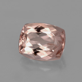 3.78 ct Pink Morganite Stone, Natural Morganite in Cushion-Cut Shape for Sale
