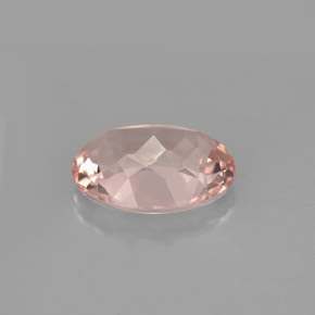 Morganite Gemstone in 12 x 8.9 mm Size for Sale, Morganite Stone in Light Pink Color