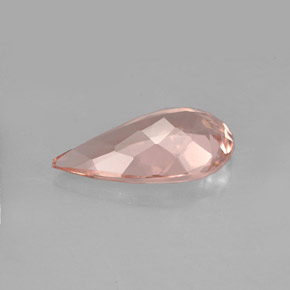 Morganite Gemstone in 14.7 x 8 mm Size for Sale, Morganite Stone in Salmon Color