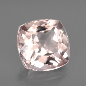 4.26 ct Pink Morganite Stone, Natural Morganite in Cushion-Cut Shape for Sale