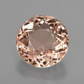 2.43 ct Pink Morganite Stone, Natural Morganite in Round Portuguese-Cut Shape for Sale