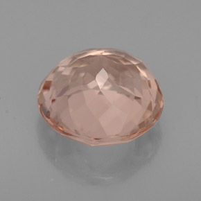 Morganite Gemstone in 8.6 mm Size for Sale, Morganite Stone in Salmon Color