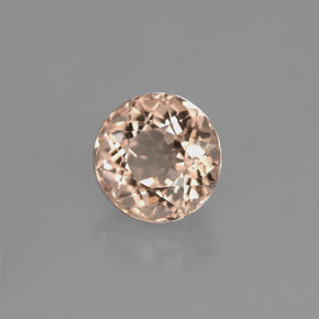 1.20 ct Pink Morganite Stone, Natural Morganite in Round Facet Shape for Sale