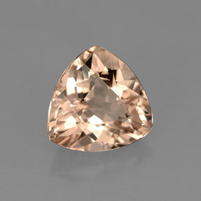 1.94 ct Pink Morganite Stone, Natural Morganite in Trillion Facet Shape for Sale