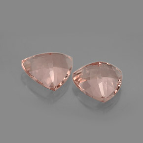 Morganite Gemstone in 10.7 x 10.2 mm Size for Sale, Morganite Stone in Salmon Color