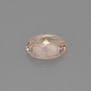 Morganite Gemstone in 8 x 6.5 mm Size for Sale, Morganite Stone in Light Pink Color