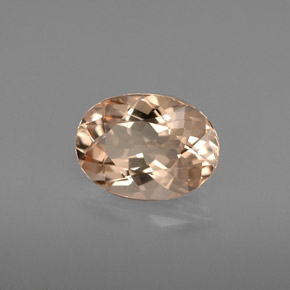1.40 ct Pink Morganite Stone, Natural Morganite in Oval Facet Shape for Sale