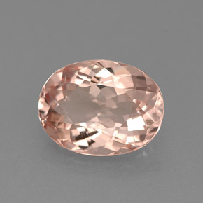 1.94 ct Pink Morganite Stone, Natural Morganite in Oval Facet Shape for Sale
