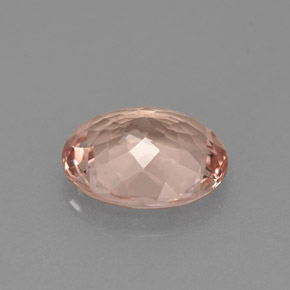 Morganite Gemstone in 9 x 7 mm (calibrated) Size for Sale, Morganite Stone in Light Pink Color