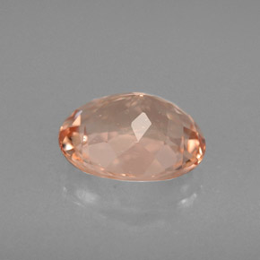 Morganite Gemstone in 8.5 x 6.9 mm Size for Sale, Morganite Stone in Salmon Color