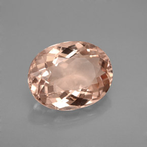 3.40 ct Pink Morganite Stone, Natural Morganite in Oval Facet Shape for Sale