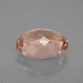 Morganite Gemstone in 11 x 9 mm (calibrated) Size for Sale, Morganite Stone in Salmon Color