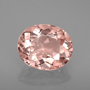 2.16 ct Pink Morganite Gemstone, Morganite Gem in Oval Facet Shape for Sale.