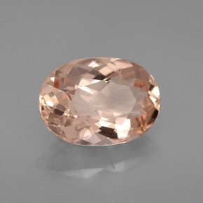 2.73 ct Pink Morganite Stone, Natural Morganite in Oval Facet Shape for Sale