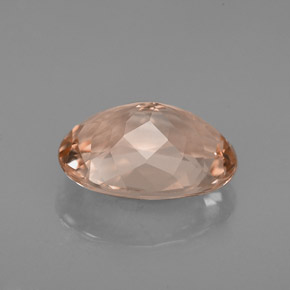 Morganite Gemstone in 11 x 7.9 mm Size for Sale, Morganite Stone in Salmon Color