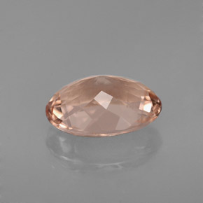 Morganite Gemstone in 10.2 x 7.6 mm Size for Sale, Morganite Stone in Salmon Color