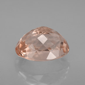Morganite Gemstone in 10 x 8 mm (calibrated) Size for Sale, Morganite Stone in Salmon Color