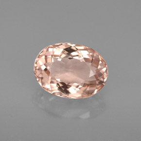 2.30 ct Pink Morganite Gemstone, Morganite Gem in Oval Facet Shape for Sale.