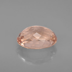 Morganite Gemstone in 9.8 x 7.3 mm Size for Sale, Morganite Stone in Salmon Color
