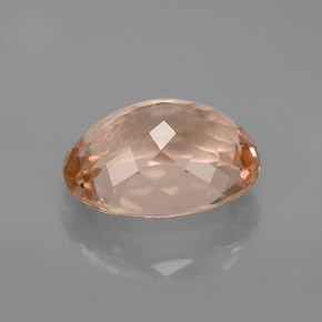 Morganite Gemstone in 11.1 x 8.3 mm Size for Sale, Morganite Stone in Salmon Color