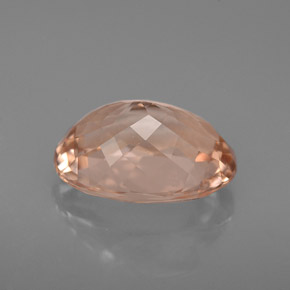 Morganite Gemstone in 10.9 x 7.7 mm Size for Sale, Morganite Stone in Salmon Color