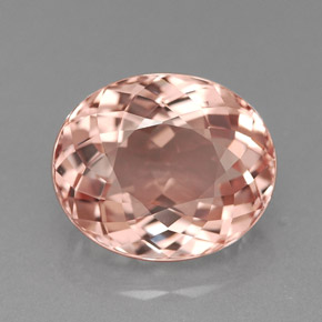 2.79 ct Pink Morganite Gemstone, Morganite Gem in Oval Facet Shape for Sale.